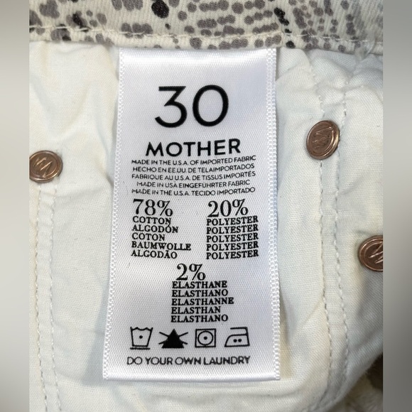 NWT MOTHER The Looker Ankle Fray Hem Jeans Slim Slipstream Silver Strand Sz 30 - Picture 9 of 11